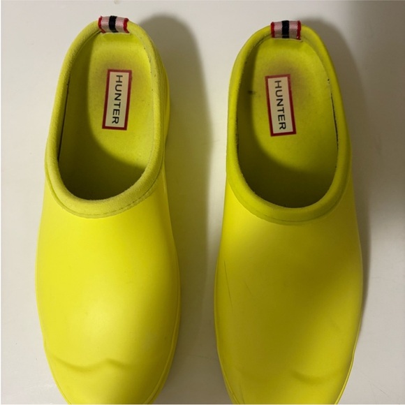 Hunter Bright Yellow Slip-On Boots - Picture 1 of 4